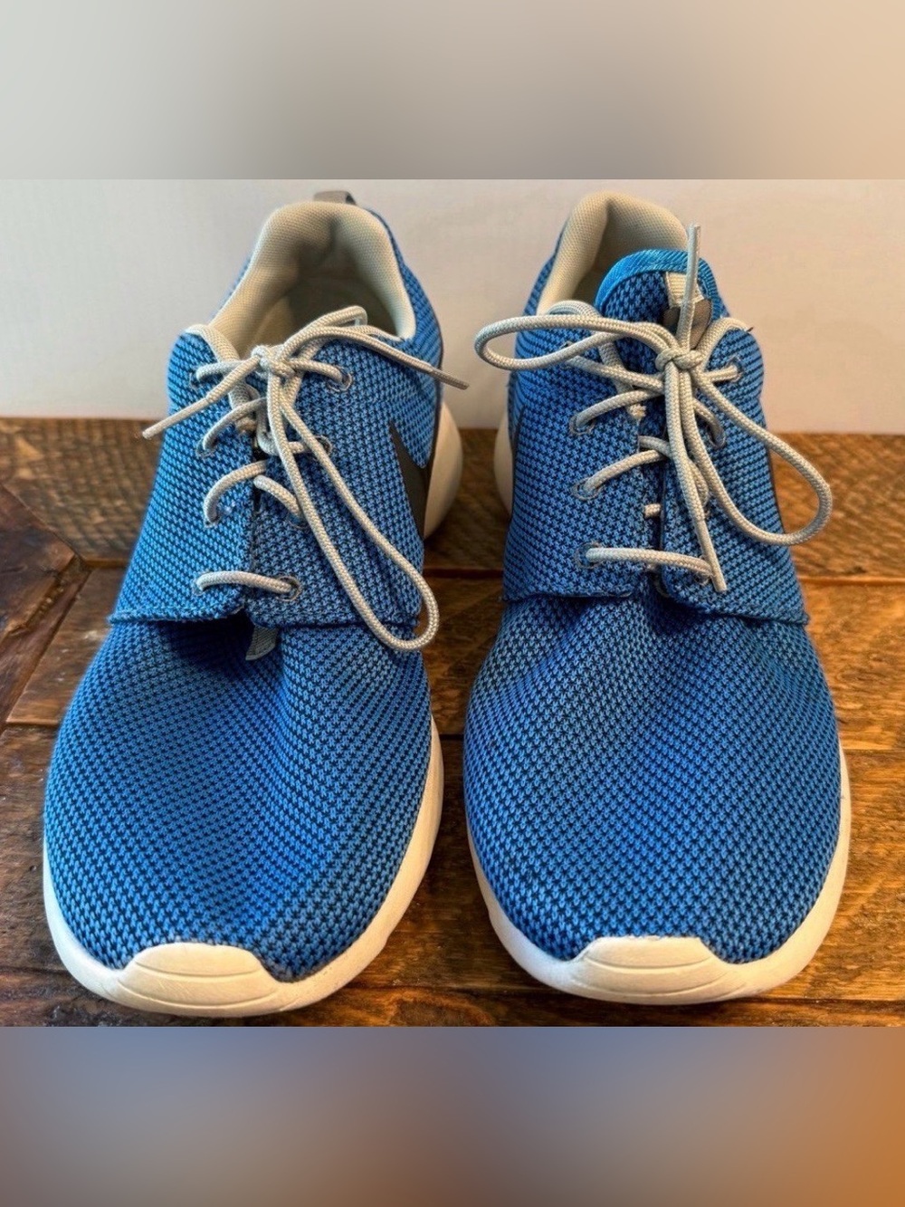Men's Athletic Mesh Sneakers - Blue (Size 10.5)